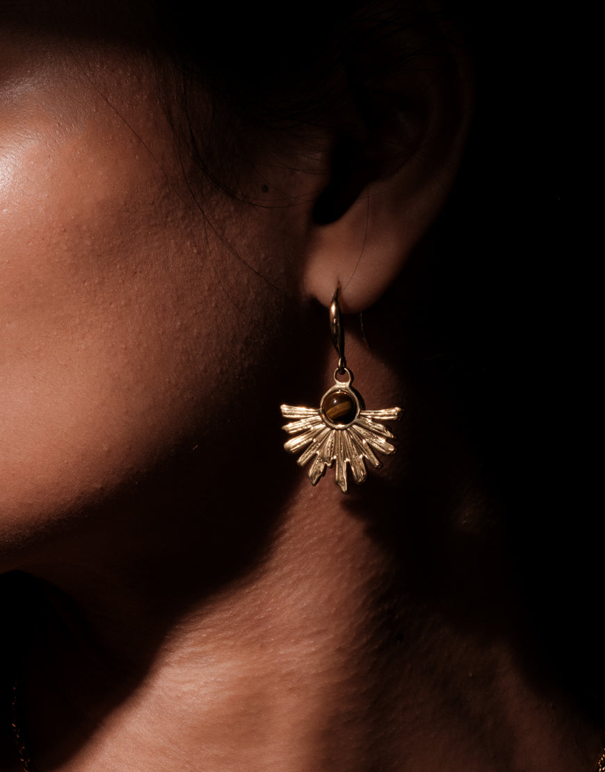 Sunburst Charm Earing