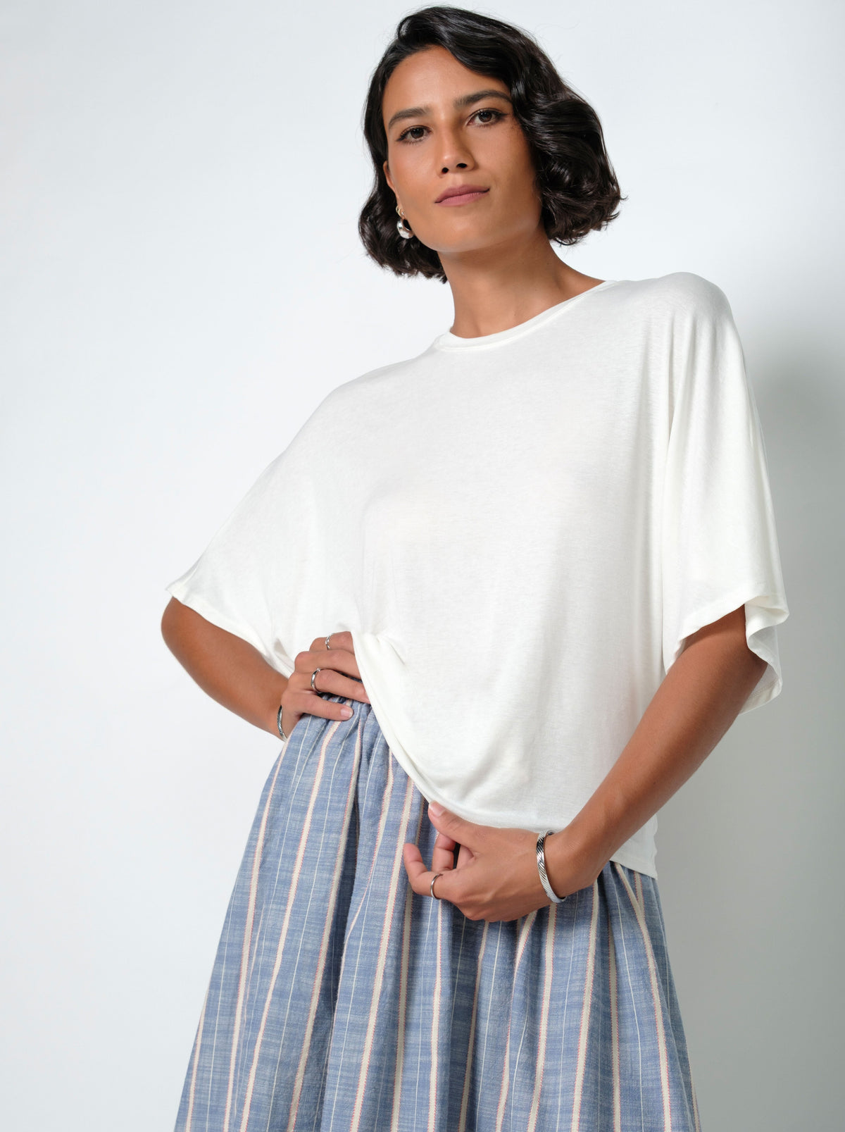 Ashley Linen Oversized Tee Shirt