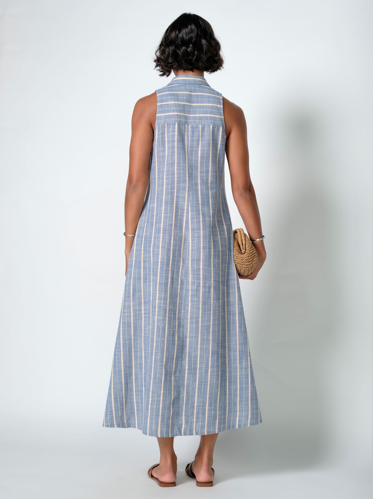 Agni Sleeveless Stripe Dress