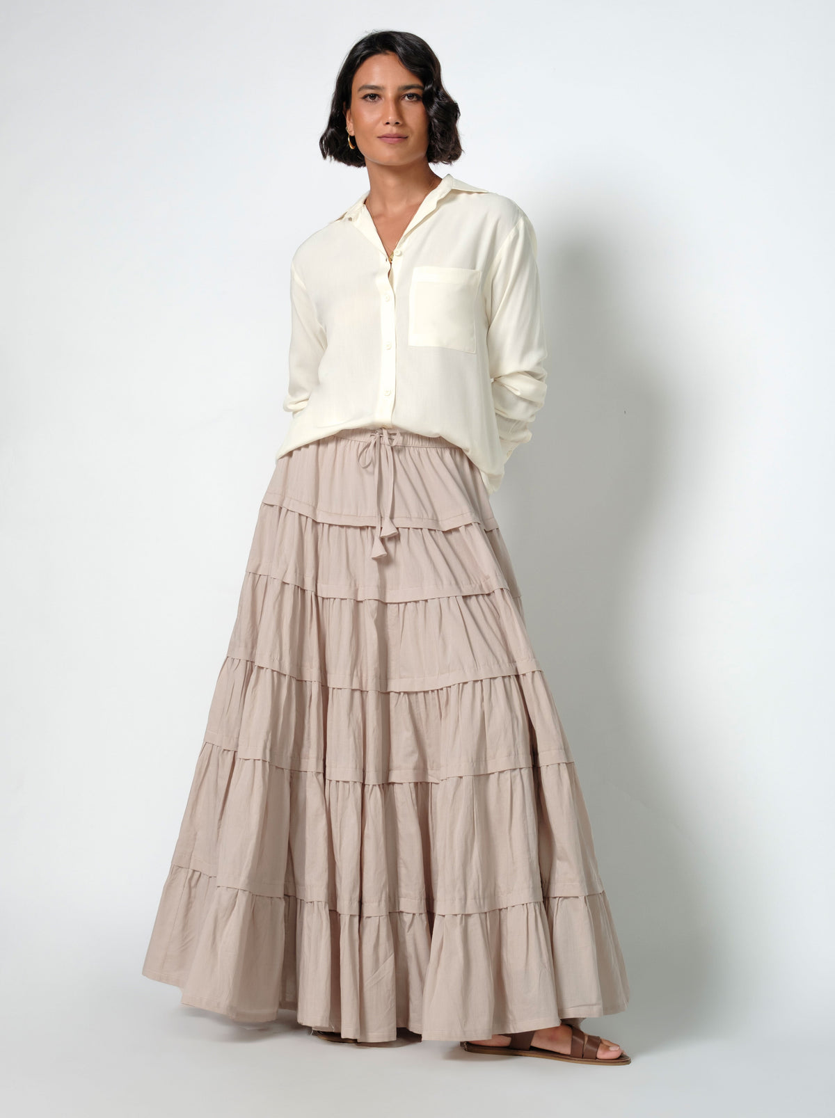 Neri Maxi Casual  Skirt