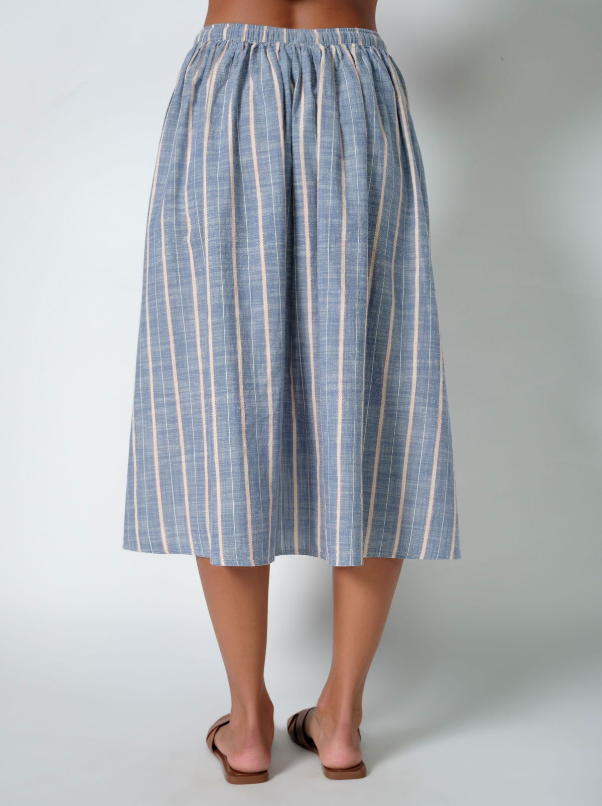 Leah Linen Midi Skirt