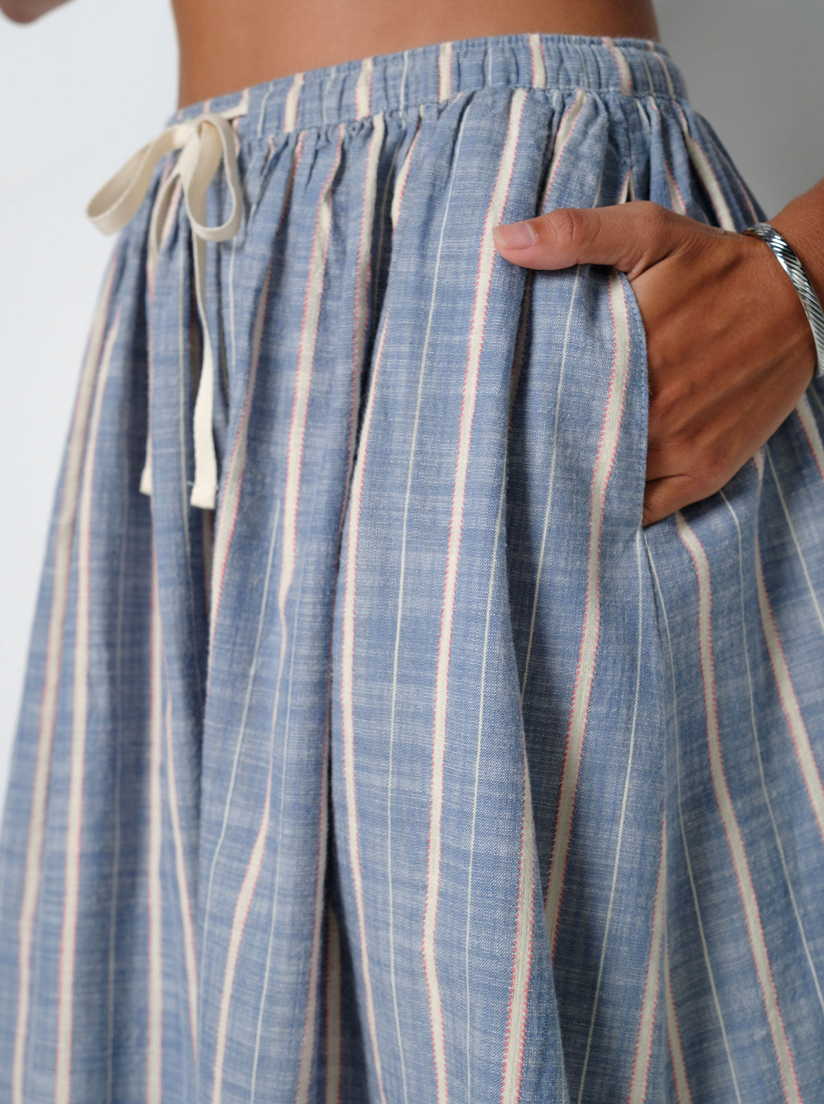 Leah Linen Midi Skirt