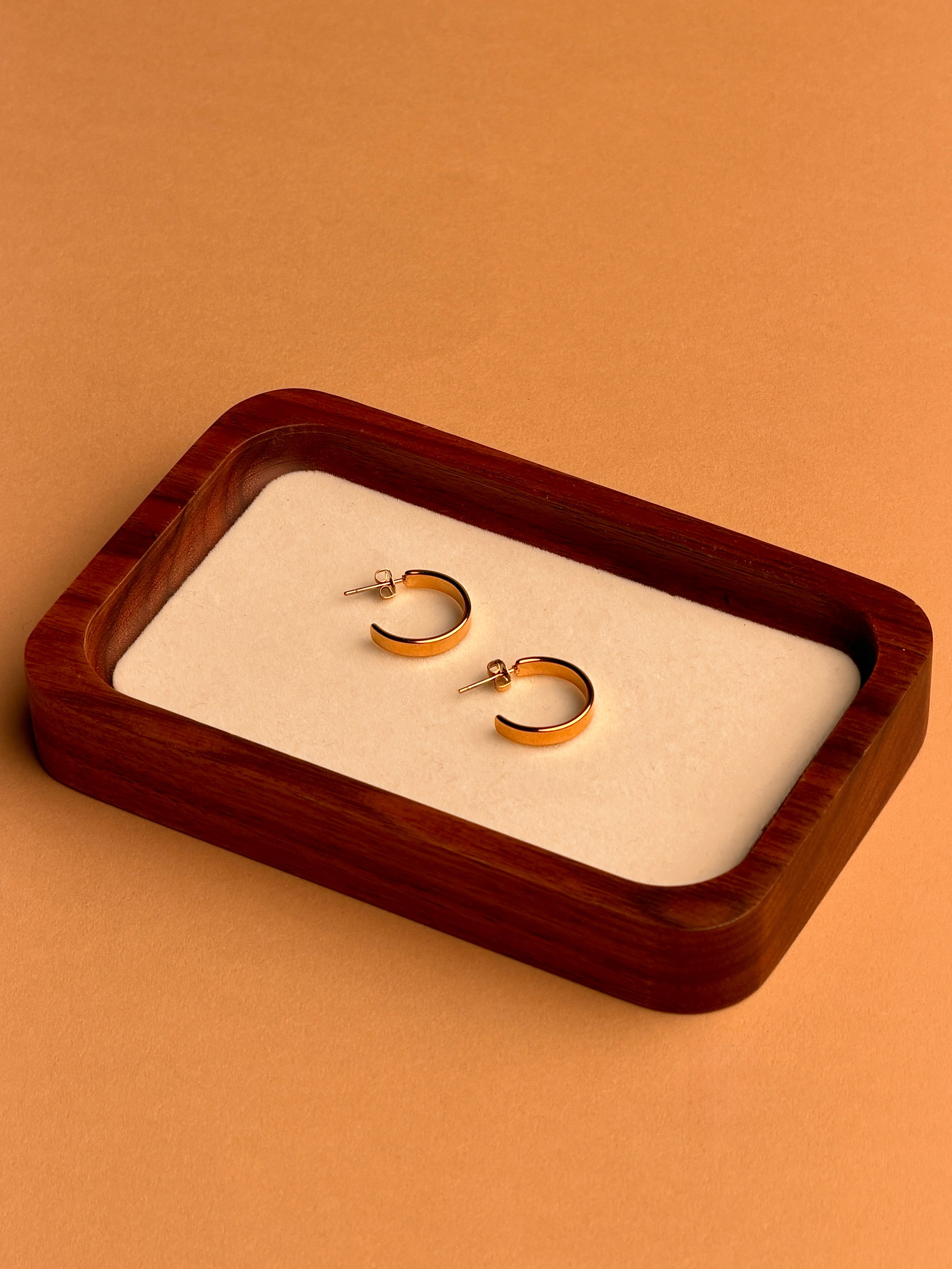 Gold Huggie Hoops