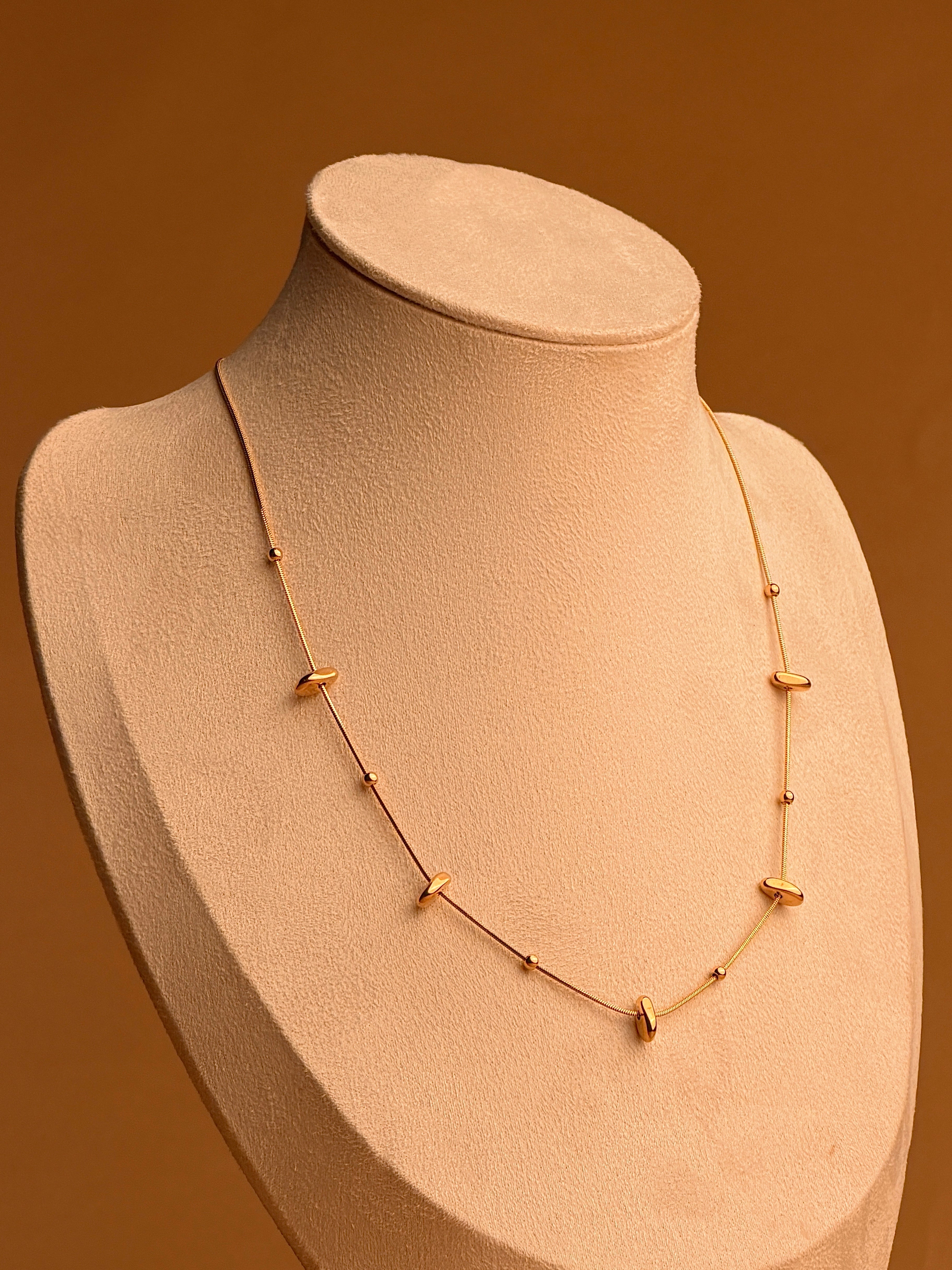Gold Bead Necklace