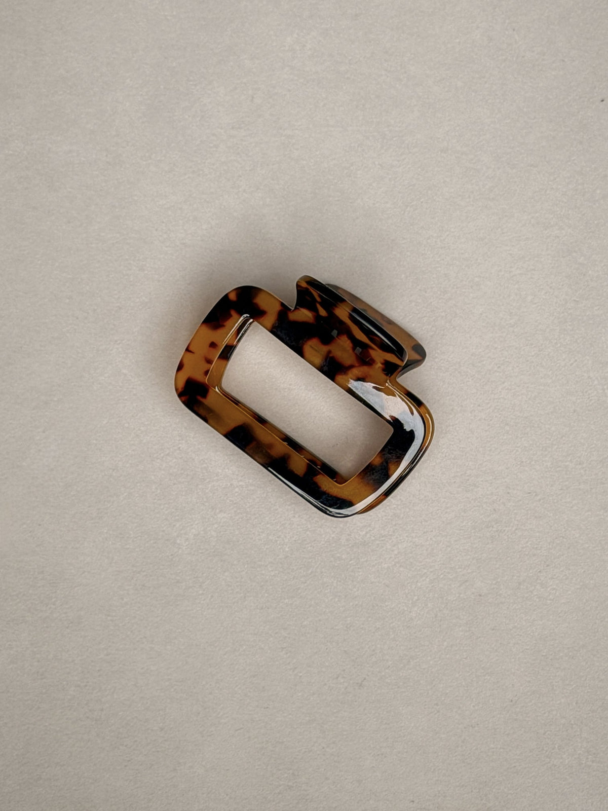 Square Claw Clip in Brown