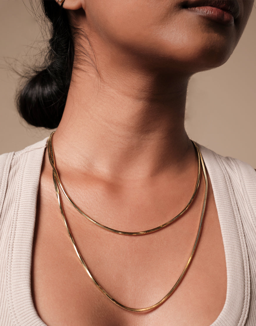 Long Snake Chain Necklace